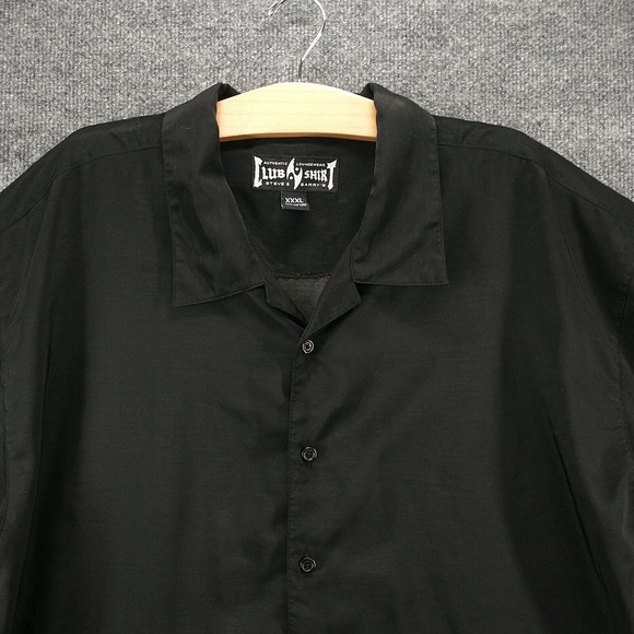 Steve & Barry's Club Shirt Men's Button-Up Shirt Black XXXL 3XL Gothic Cross - Picture 3 of 12